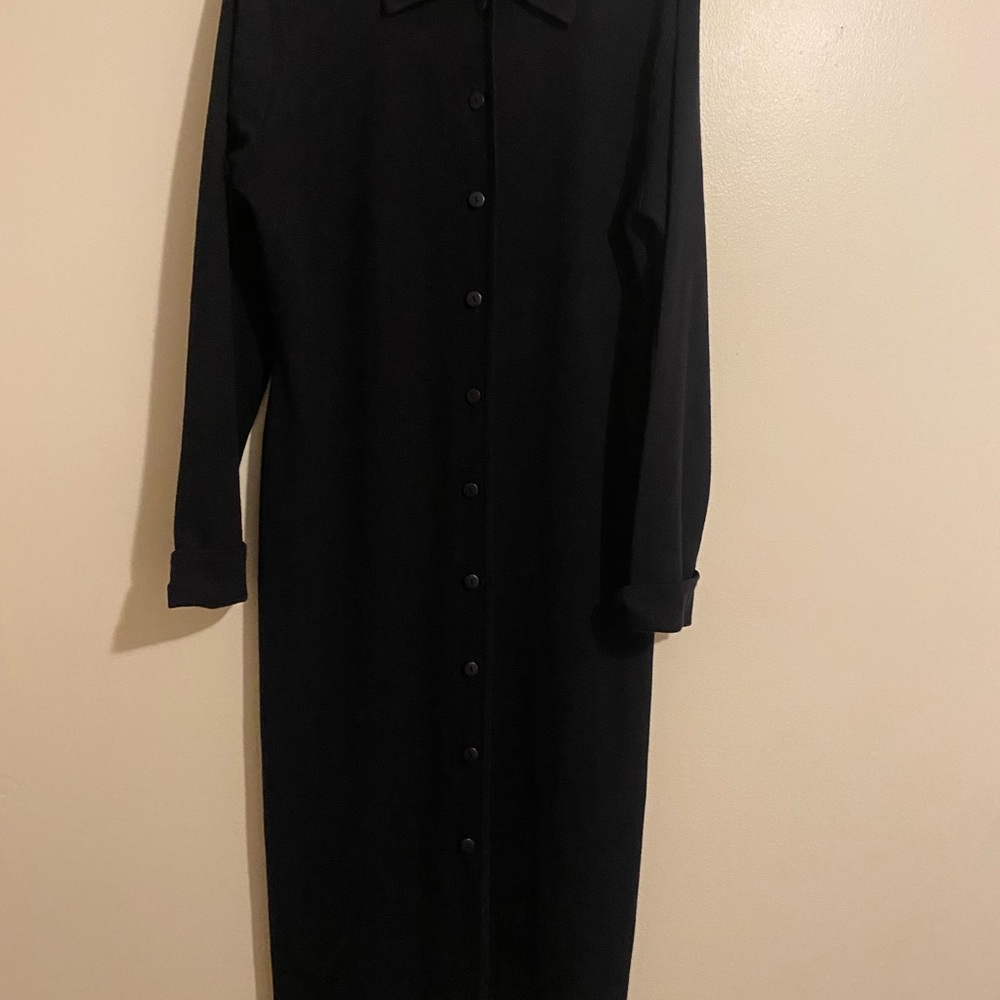 Casual Corner Black Long Sleeve Dress